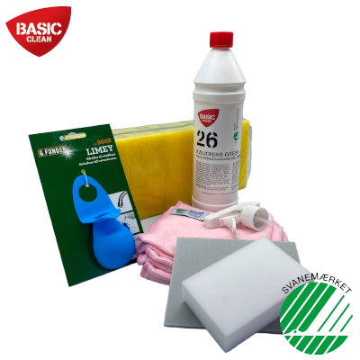 SVANMÄRKT KALKBORTTAGNINGSPAKETET - Fra BasicClean.dk